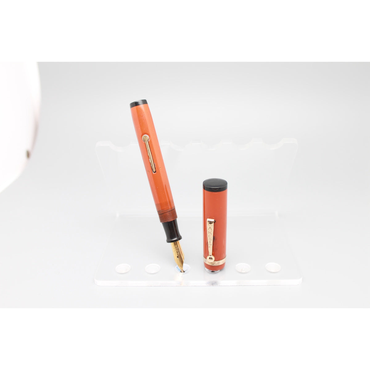The Lakeside Rexite Coral Red Fountain pen