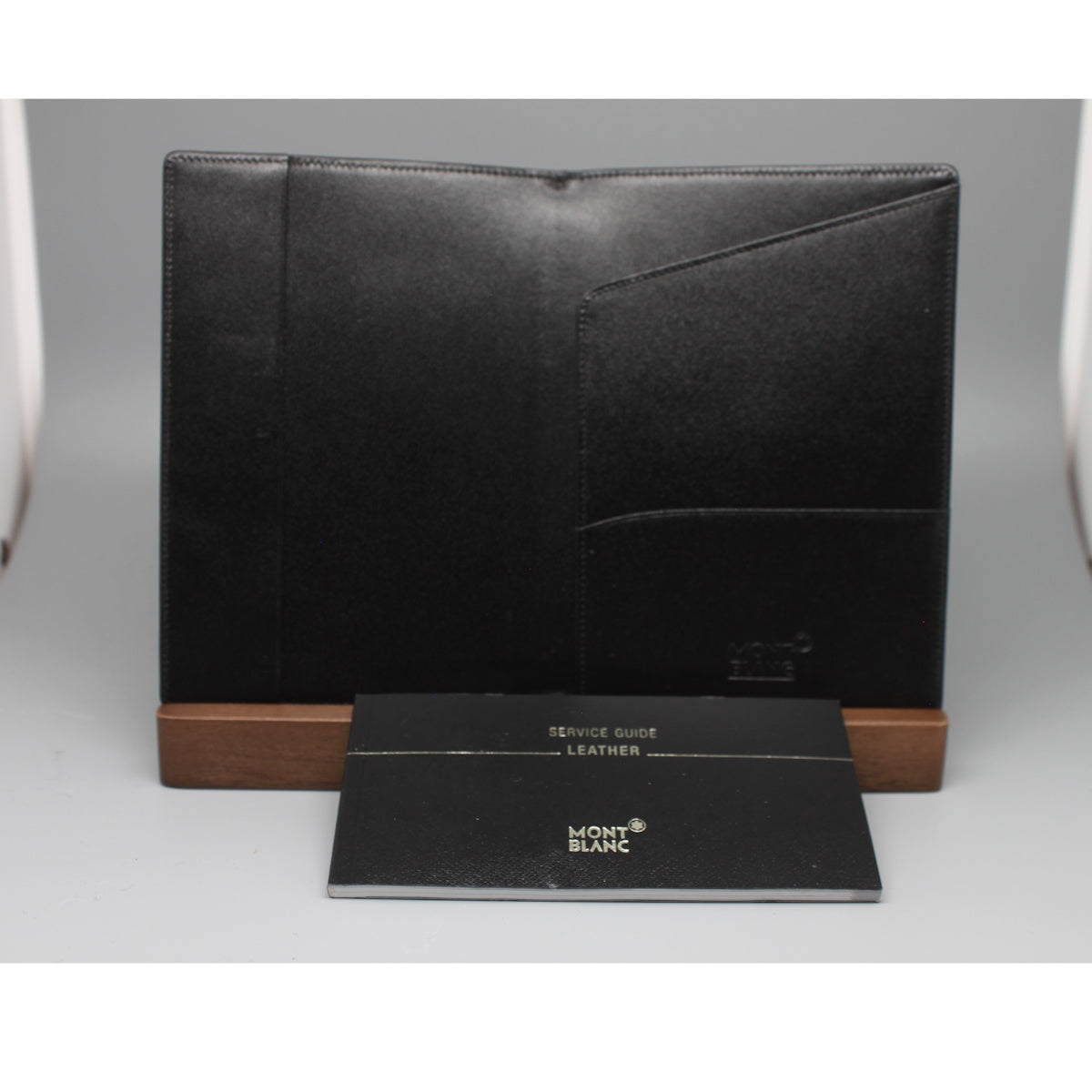 Montblanc Pass/Almanacksfodral svart skinn