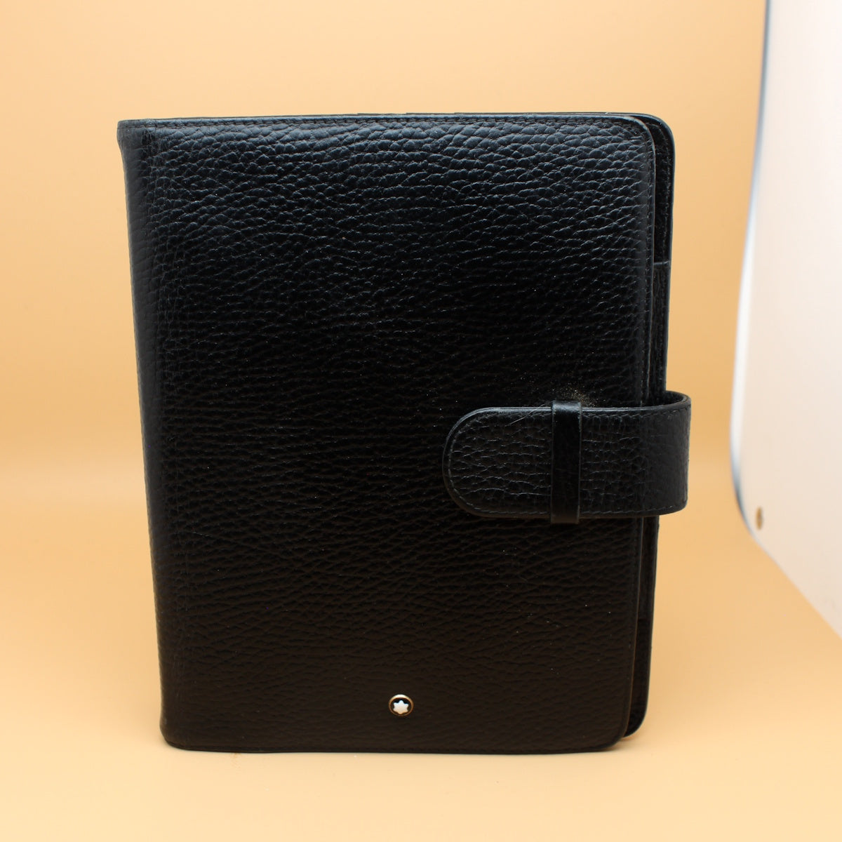 Montblanc Almanacksfodral Personal Storleka Svart Präglat Skinn