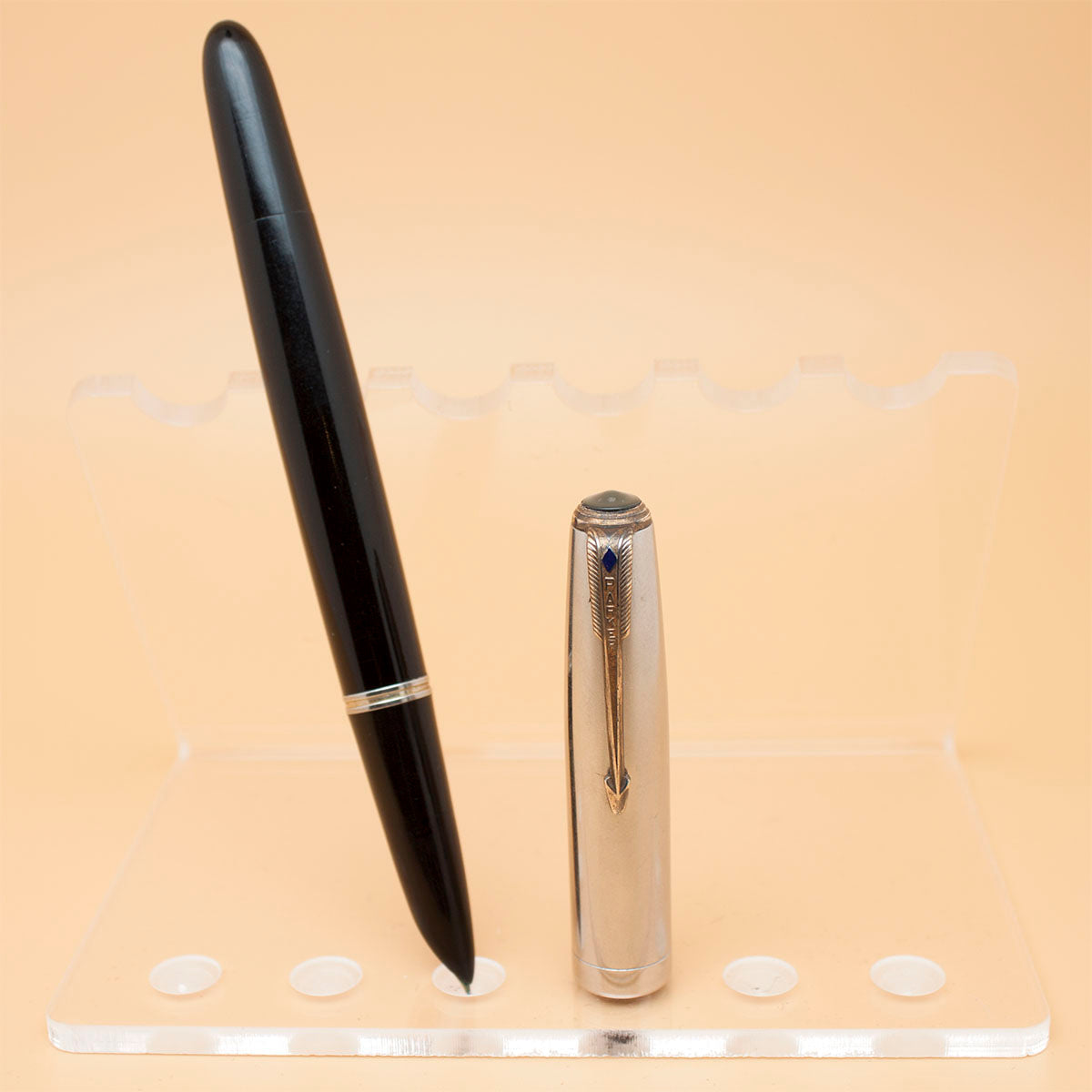 Parker 51 Vacumatic Black/Steel GT FP Fine