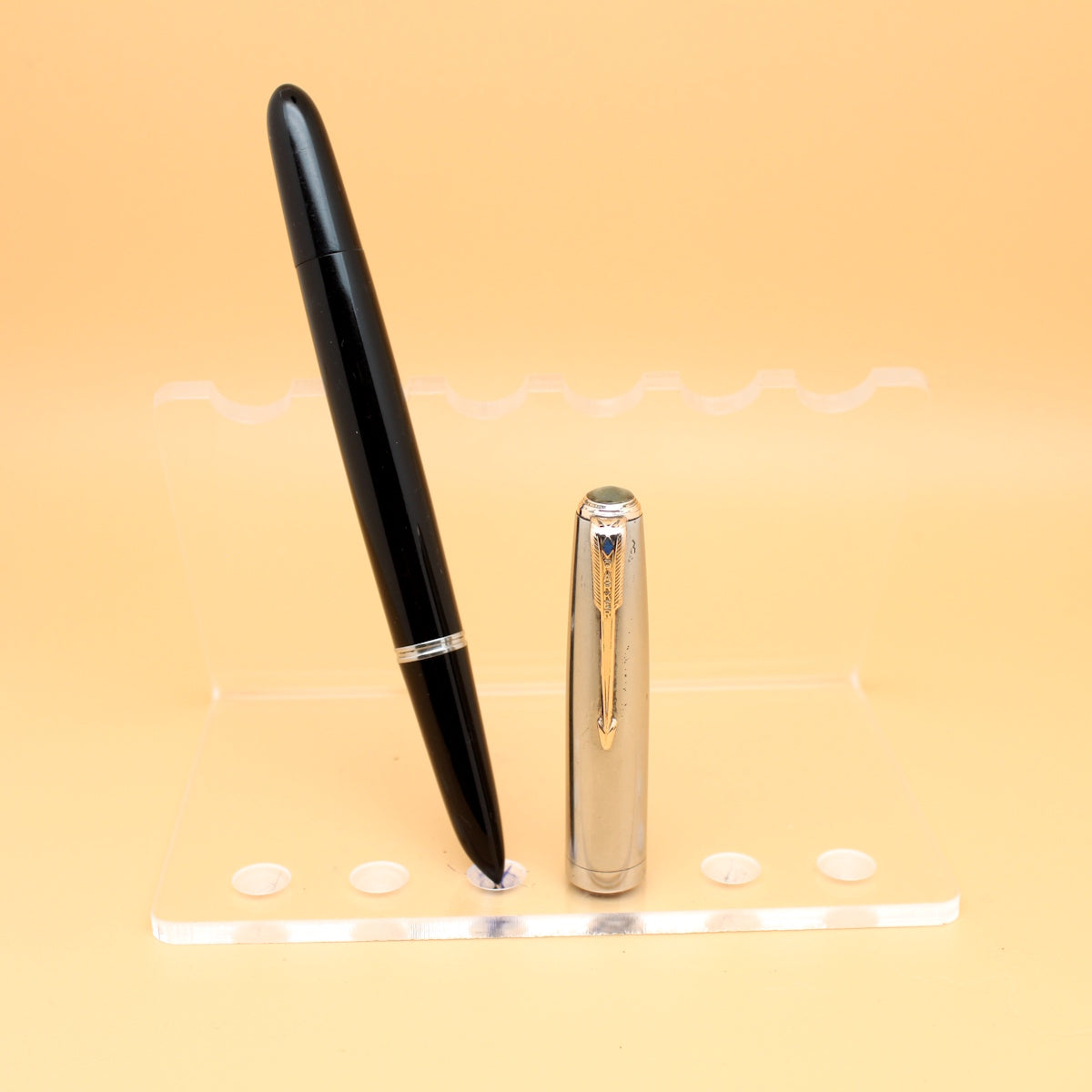 Parker 51 Vacumatic Black/Steel GT FP