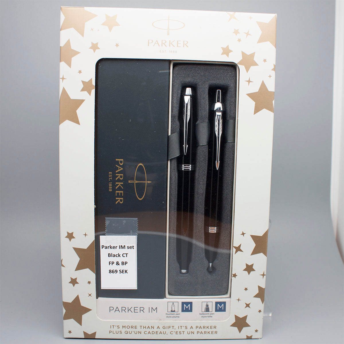 Parker IM Black CT Set FP & BP