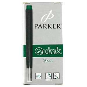 Parker Quink Ink Cartridge Green