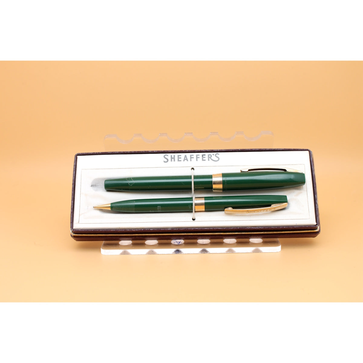 Sheaffer Imperial III Set Dark green GT Fountain pen & 0,9 pencil