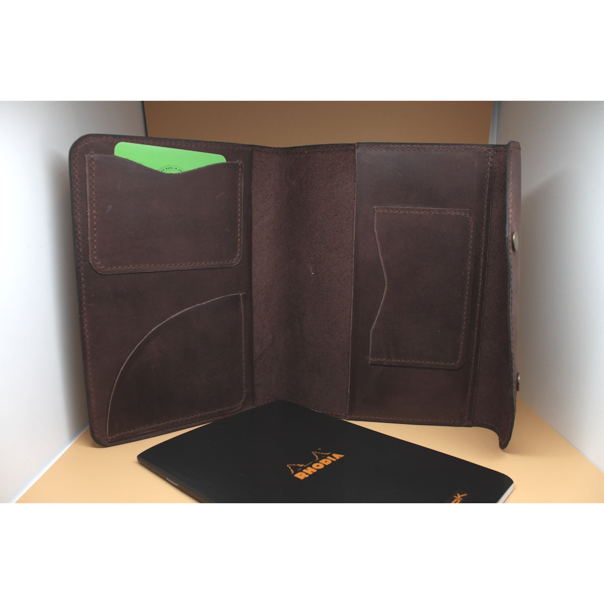 Läderfodral i A5 inkl block från Rhodia (JC-Design Umeå)