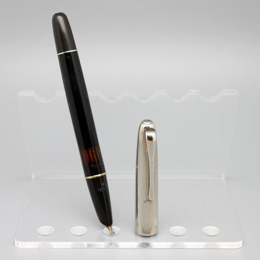 Aurora 88 Black Celluoid /Nickargenta cap Fountain pen