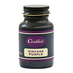 Conklin Ink Bottle Vintage Purple