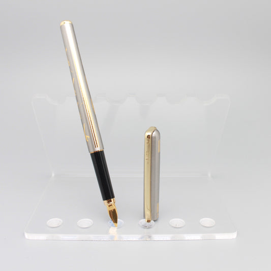 Staedtler Ellyse Steel / 24k GP Fountain pen (Med Golf tema)