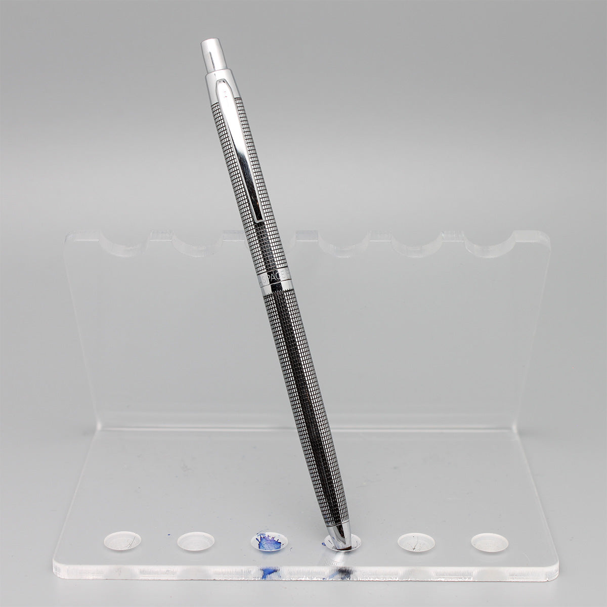 Fisher Spacepen Black Grid Ballpen