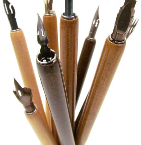 Träskaft till stålpennor (Dip Pens)