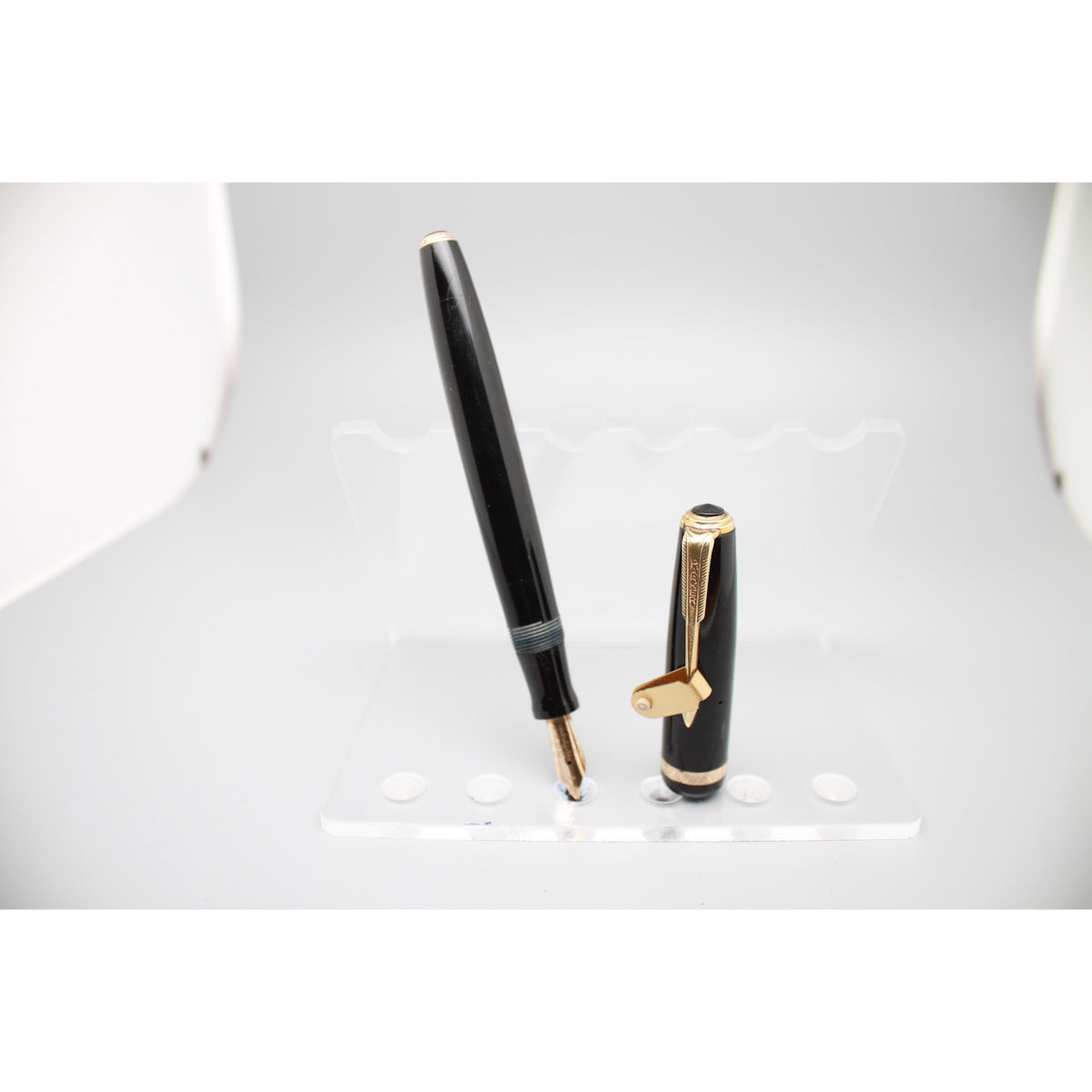 Parker Duofold Dubbel Jewel Black GT (Made in England) Fountain pen