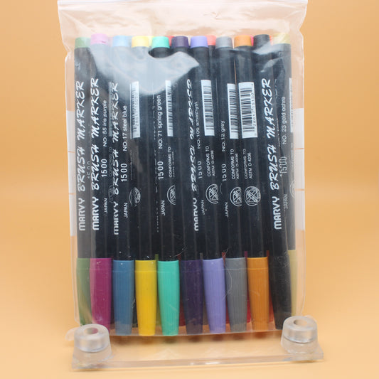 Marvy 1500 Brush Marker 19 pack