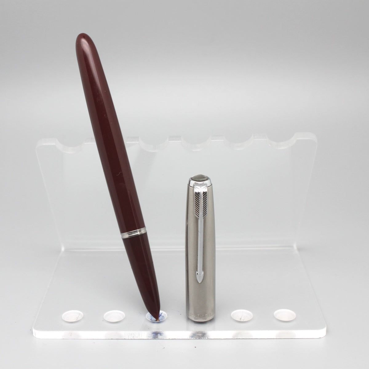 Parker 51 Aerometric Red/steel cap Fountain pen