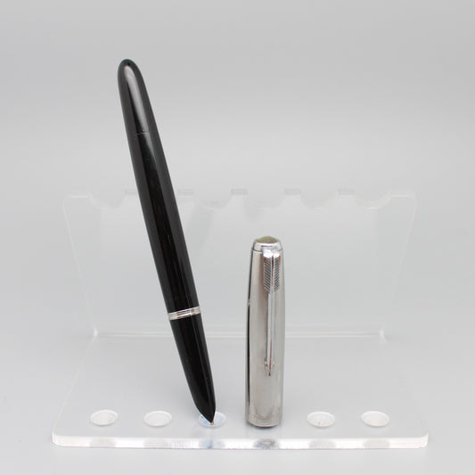 Parker 51 Vacumatic Black/Steel cap Fountain pen