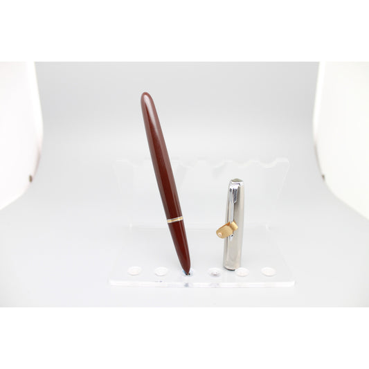 Parker 51 Vacumatic Bordeauxe/Steel GT Fountain pen