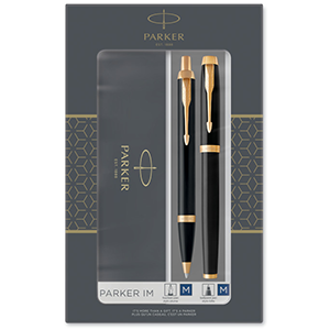 Parker IM Black GT Set FP & BP