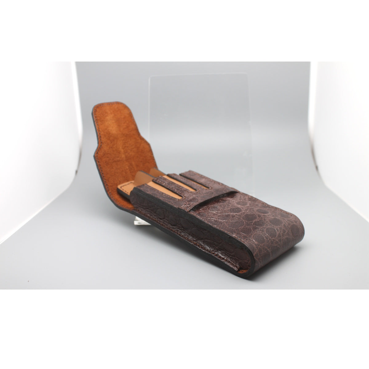 Pennfodral i läder med plats för 3 pennor (JC-Design)