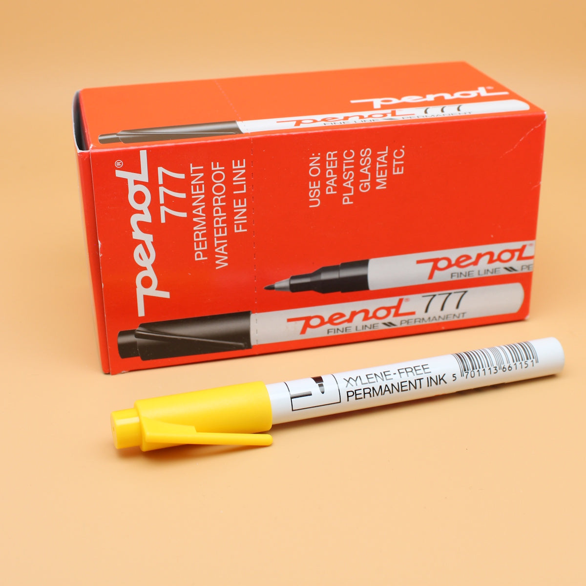 Penol 777 Permanent marker 1 mm tip Yellow 1 st