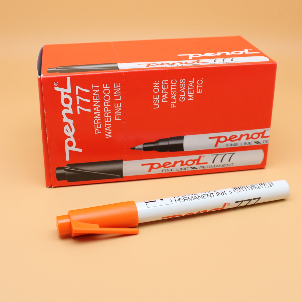 Penol 777 Permanent marker 1 mm tip Orange 1 st