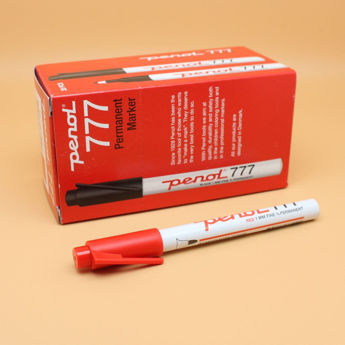 Penol 777 Permanent marker 1 mm tip Red 1 st