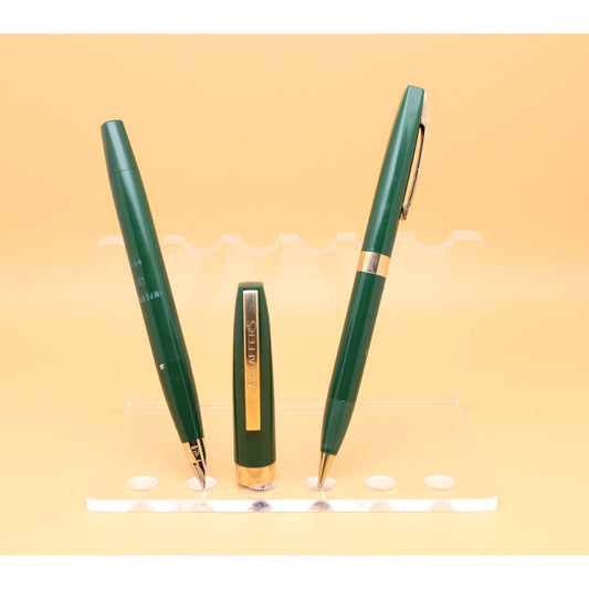 Sheaffer Imperial III Set Dark green GT Fountain pen & 0,9 pencil